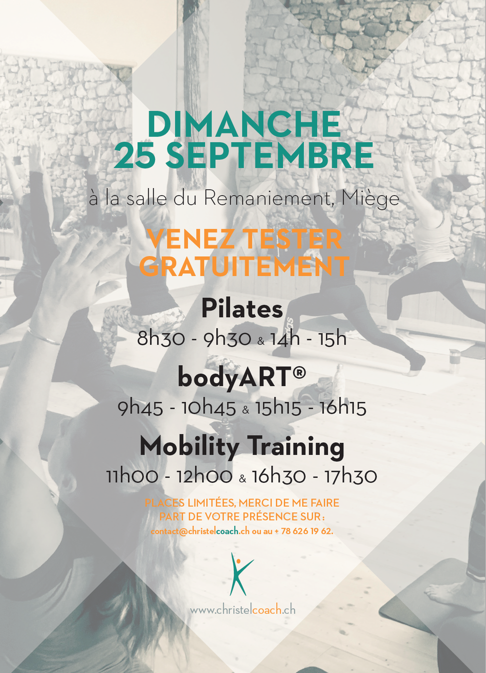je vous invite à venir tester mes disciplines